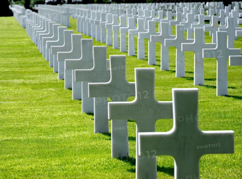 American cemetery near Omaha beach, Normandy, France.