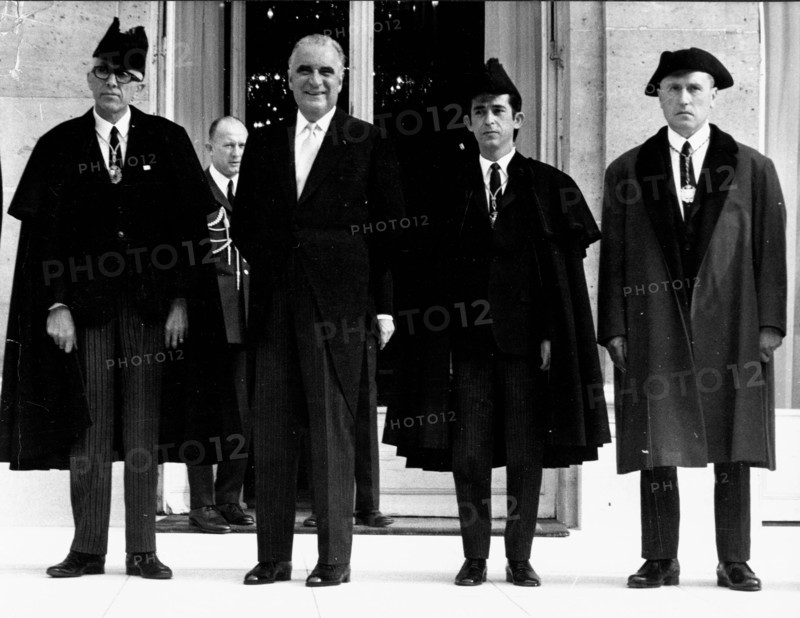 Georges Pompidou with General Council members