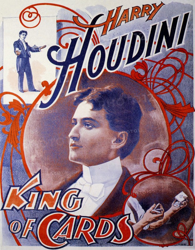 1910s UK Harry Houdini Poster