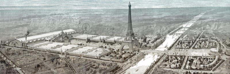 Exposition Universelle view, World Fair, 1900, Paris
