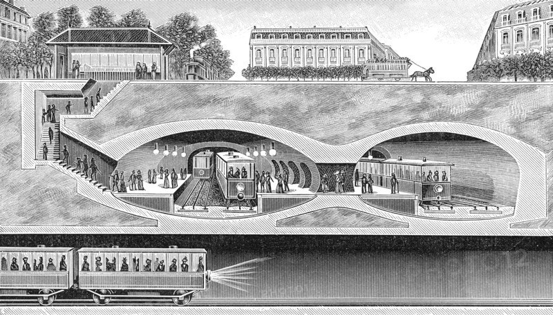 Metropolitan Railway Station, Exposition Universelle, World Fair, 1900, Paris