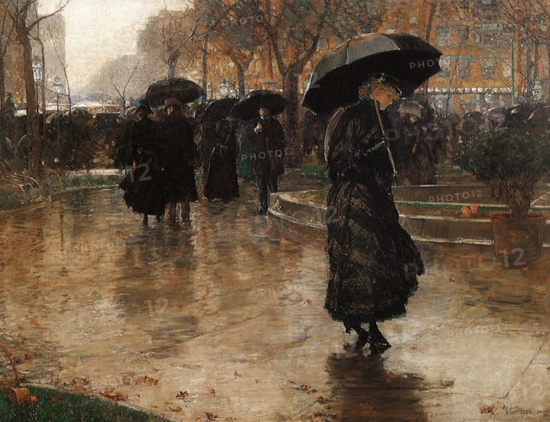 Childe Hassam
Ecole américaine
Rain Storm, Union Square
1890
Huile sur toile (1859-1935)
New York, Museum of NYC