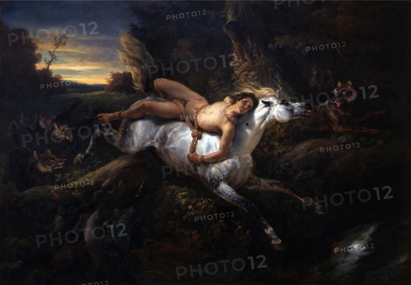 Français : Mazeppa aux loups   1826.   878 Mazeppa aux loups - Vernet, 1826