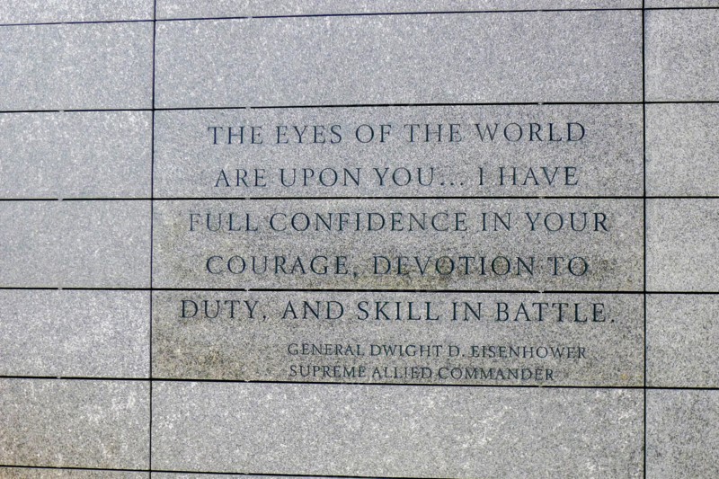 Memorial Plaque,American Cemetery, Omaha Beach, Normandy, France