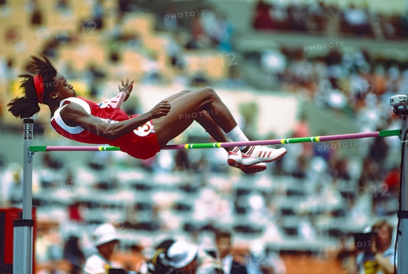 Jackie Joyner Kersee (USA) competing at the 1988 Olympoic Summer Games.