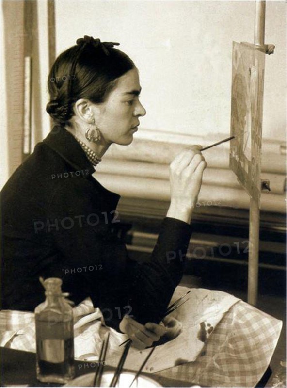 Frida Kahlo de Rivera (1907-1954), famous Mexican painter