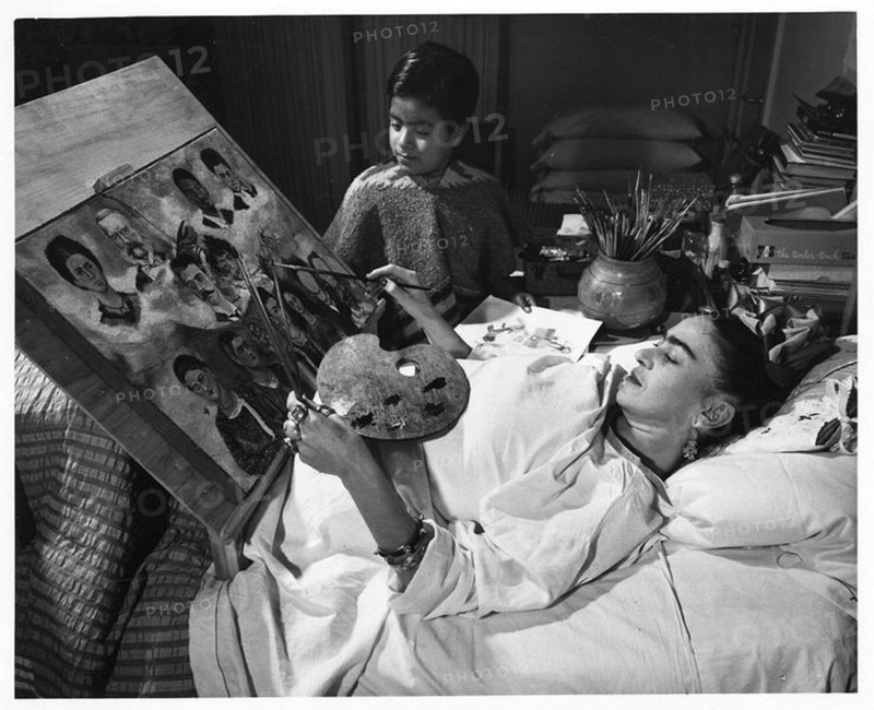 Frida Kahlo de Rivera (1907-1954), famous Mexican painter