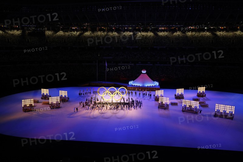 Ambiance, illustration during the Olympic Games Tokyo 2020, Opening Ceremony on July 23, 2021 at Olympic Stadium in Tokyo, Japan - Photo Yuya Nagase / Photo Kishimoto / DPPI / LiveMedia