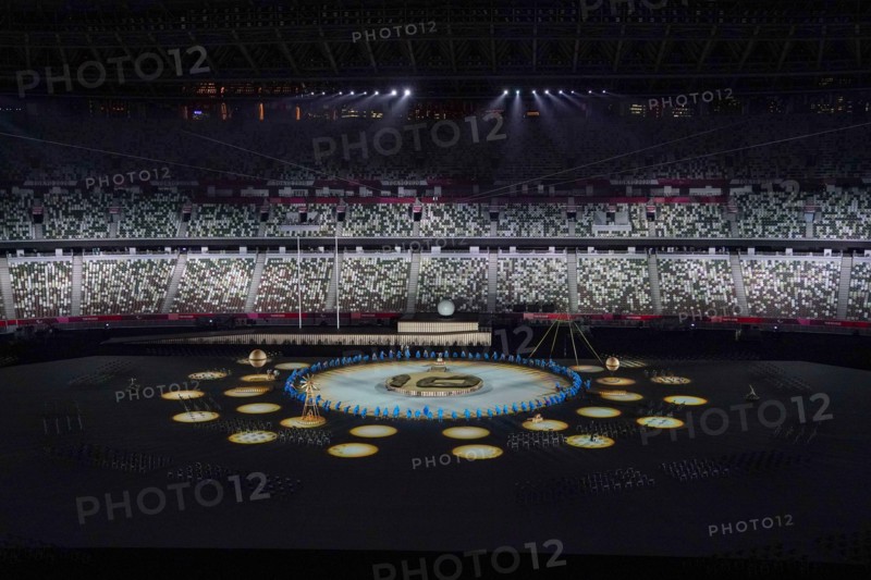 TOKYO, JAPAN - AUGUST 24: General overview during the Opening Ceremony of the Tokyo 2020 Paralympic Games at the Olympic Stadium on August 24, 2021 in Tokyo, Japan (Photo by Ilse Schaffers/Orange Pictures) NOCNSF ATLETIEKUNIE