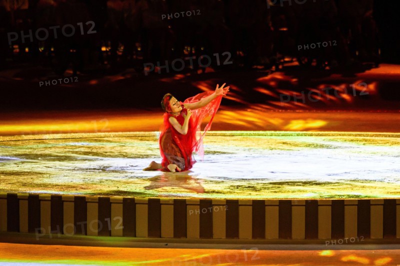 TOKYO, JAPAN. 24th Aug, 2021.Japanese disable artists perform during the 2020 Tokyo Paralympic Games Opening Ceremony at Olympic Stadium on Tuesday, August 24, 2021 in TOKYO, JAPAN.Credit: Taka G Wu/Alamy Live News