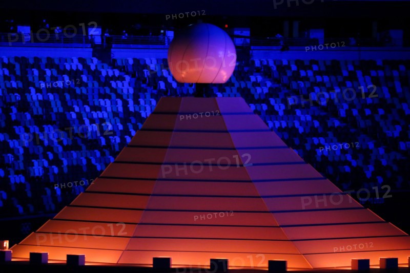 JULY 23rd, 2021 - TOKYO, JAPAN: the Olympic Stadium during the Opening Ceremony of the Tokyo 2020 Olympic Games (Photo by Mickael Chavet/RX)