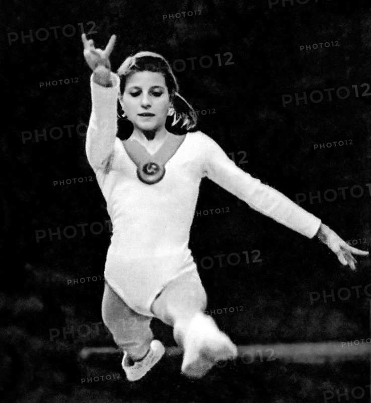 Olga Korbut. Portrait of the Belarusian gymnast, Olga Valentinovna Korbut (b. 1955), c. 1972