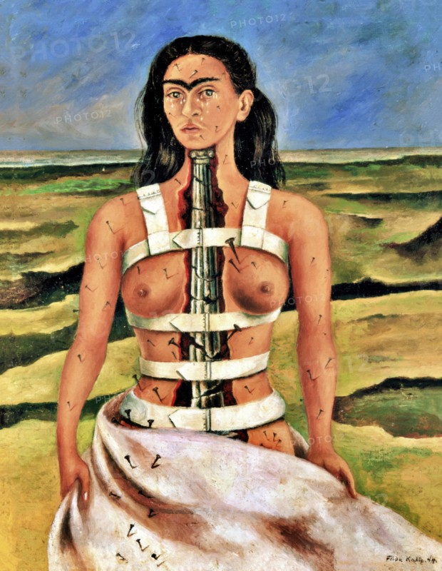 The Broken Column, 1944 (Painting) by Artist Kahlo, Frida (1907-54)  Mexican.
