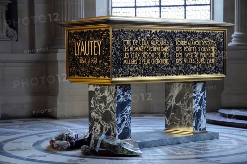 Tomb of Hubert Lyautey, French Army general  and Marshal of France. Hôtel National des Invalides, Paris, France.