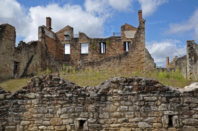 WW2 Nazi SS massacre Oradour-sur-Glane Haute-Vienne Limousin France