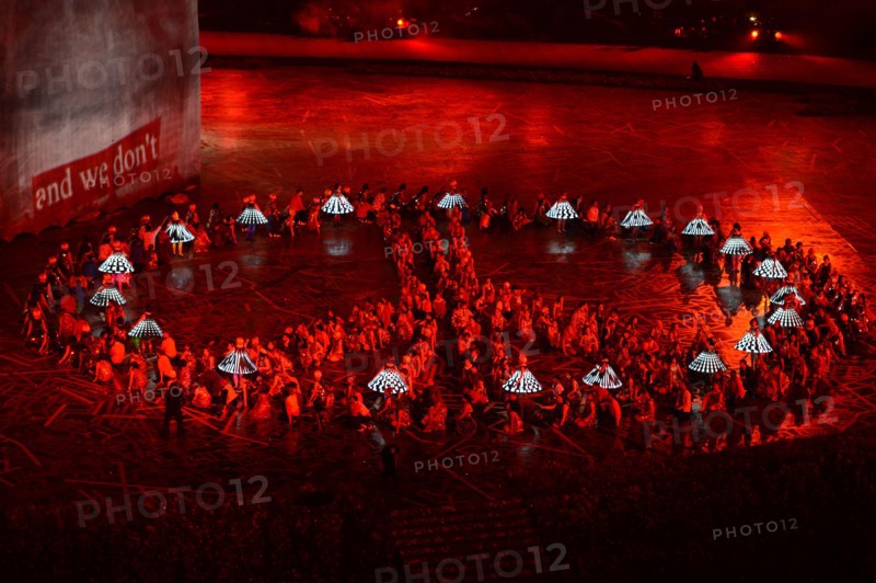 LONDON, ENGLAND - JULY 27, dancers and performers during London Olympics Opening Ceremony at the Olympic Stadium on July 27, 2012 in London, England Photo by Roger Sedres / Gallo Images