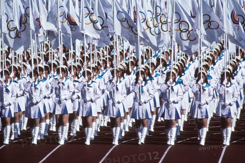 Opening Ceremonies at the1988 Olympic Summer Games, Seoul Korea.