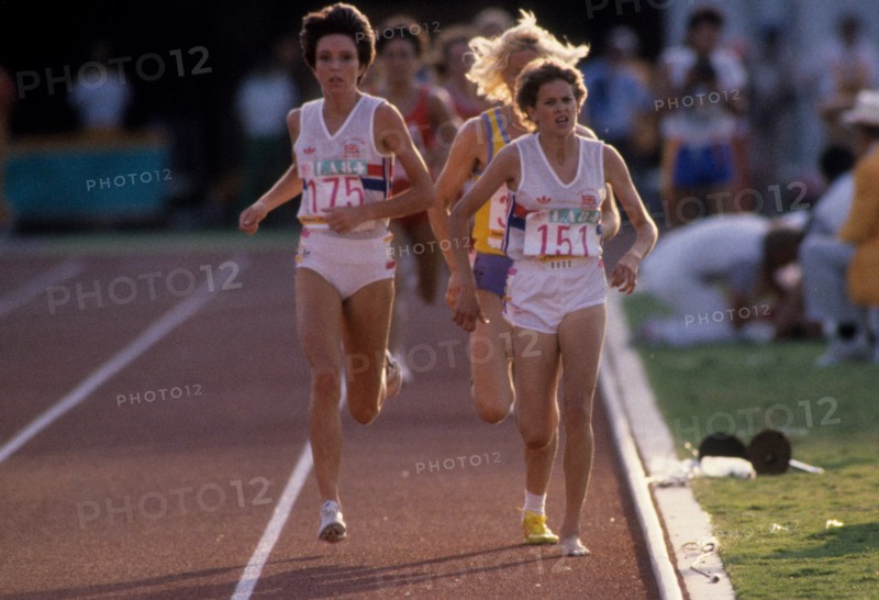Zola Budd competing at the 1984 Summer Olympic Games, Los Angeles, CA.