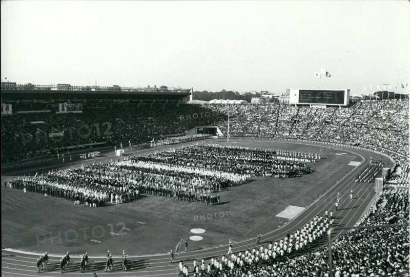 Feb. 02, 1964 - Opening Ceremony Tokyo Olympic games 1964 at National Stadium. .