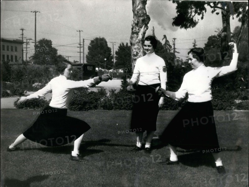 American Women;s Fencing Train Olympic Games 1932 Los Angeles