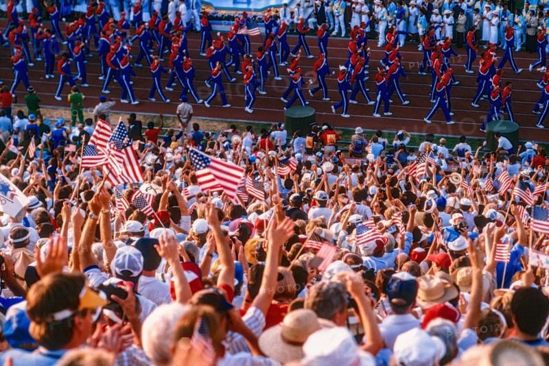 Opening Ceremonies at the 1984 Olympic Summer Games, Los Angeles, CA.