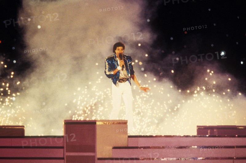 Lionel Richie performs at 1984 Olympic Games in Los Angeles.