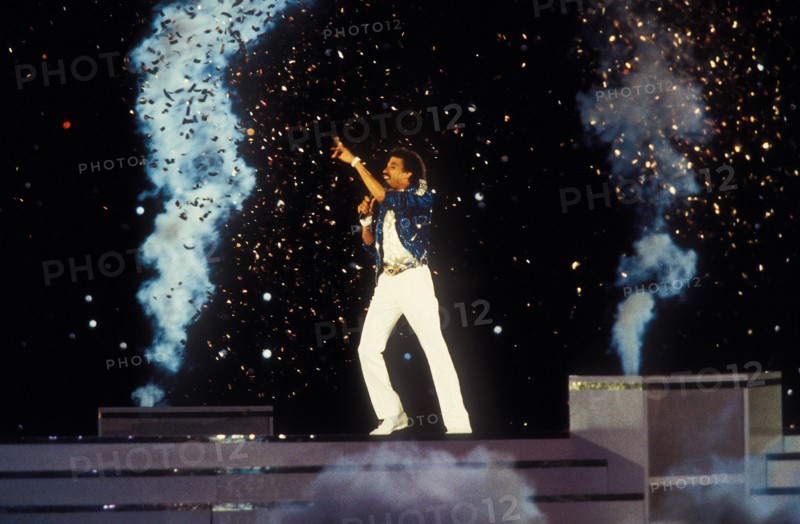 Lionel Richie performs at 1984 Olympic Games in Los Angeles.
