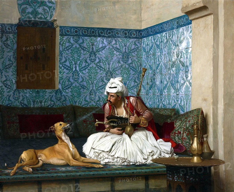 Arnaut and his dog by Jean Leon gerome