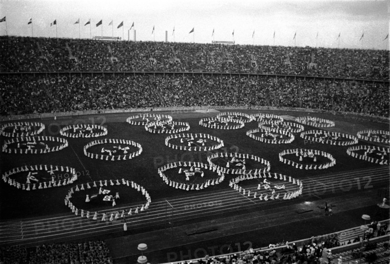 Summer Olympics 1936 - Germany, Third Reich - Olympic Games, Summer Olympics 1936 in Berlin. Opening Ceremony at the Olympic stadium. Image date August 1936. Photo Erich Andres