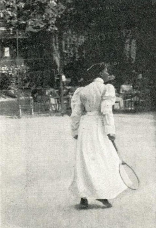 Charlotte Cooper aux JO de 1900.