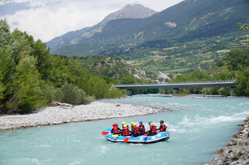 white river rafting over durance river alps france