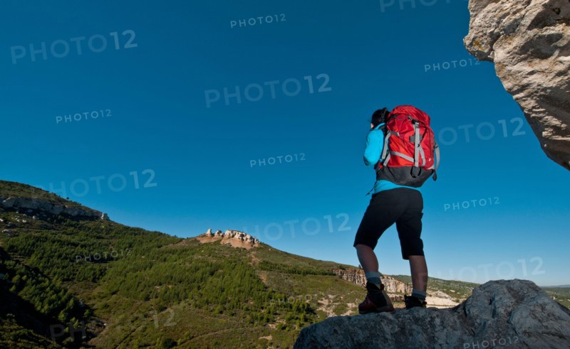 woman hiking close to Cassis at the French Cote d'Azur