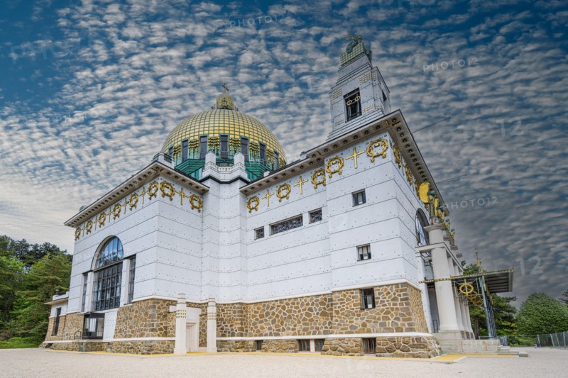 The Church Steinhof, designed and built between 1904 and 1907 by Otto Wagner, oldest building of Viennese Art Nouveau. Roman Catholic church building