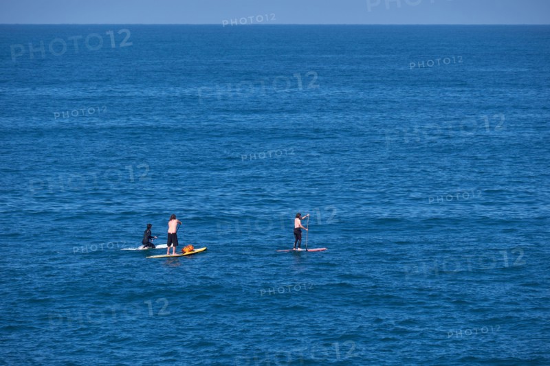 Paddle boarding in Biarritz, France