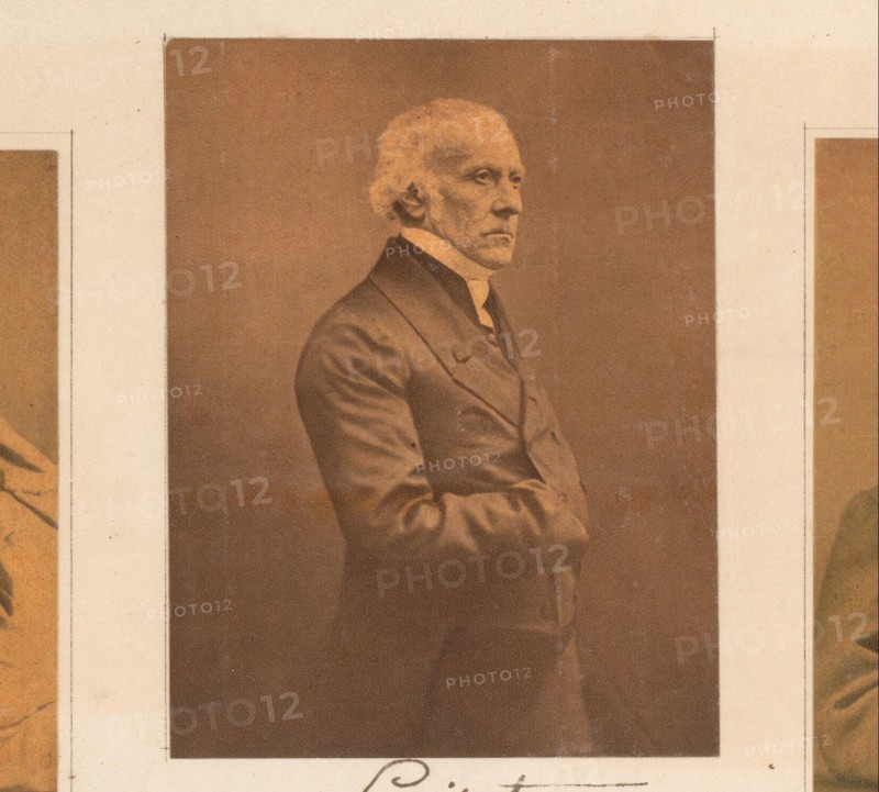 Portret van François Guizot, Anonymous, 1845 - 1850 photomechanical print This print is part of an album. France paper  prime minister. historical persons France