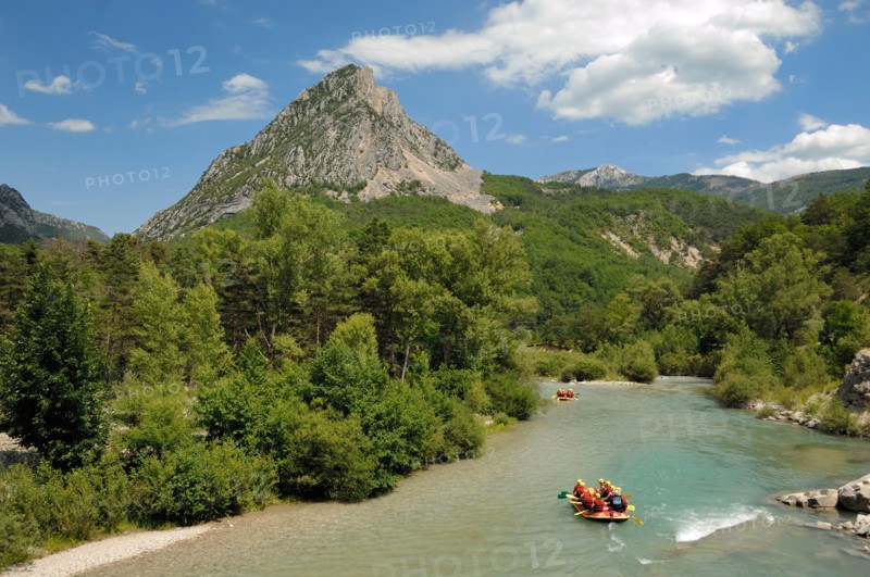 Rafting on the Gorges du Verdon, Verdon Gorge or Verdon River Alpes-de-Haute-Provence Provence France