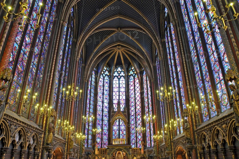 Inside Saint-Chapelle, Paris