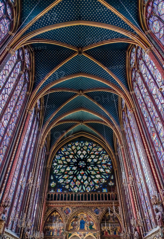 The Rose of the Apocalypse, Saint-Chapelle, Paris, France