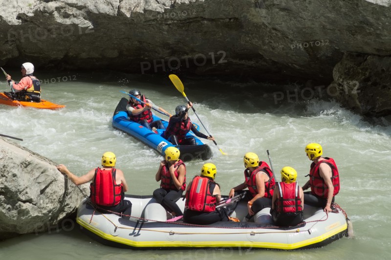 White water rafting in the gorges du Verdon in Provence