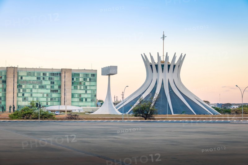 Brasilia Cathedral at sunset - Brasilia, Brazil