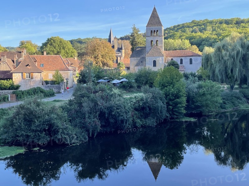Medieval town Saint Leon, Vezere river, Perigorde, France