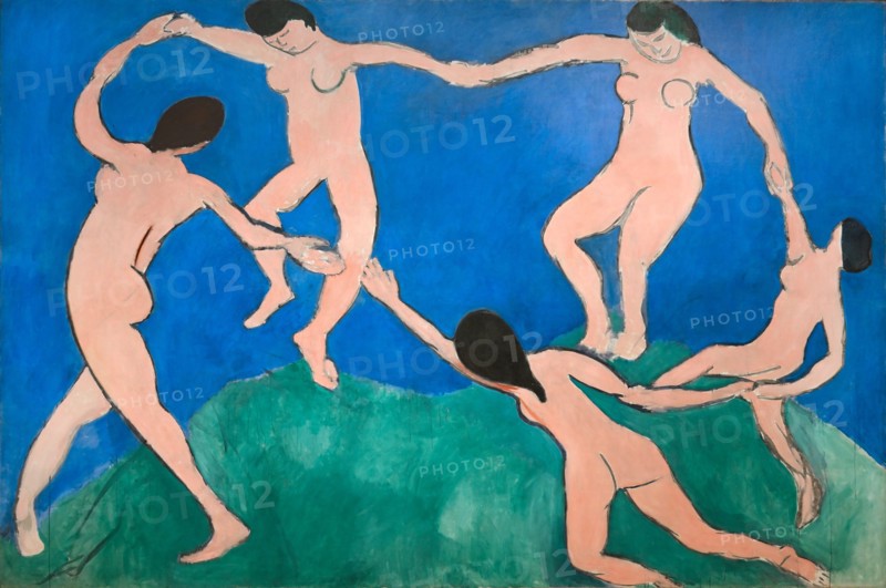 Matisse painting, Dance (1), 1909, Henri Matisse