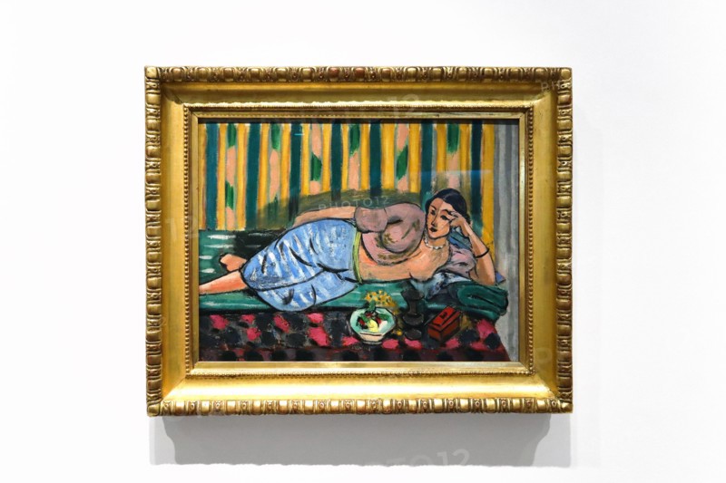 Nice, France - November 20, 2023: "Odalisque with the red box" by Henri Matisse, 1927. At the Musee Matisse in Nice, France.
