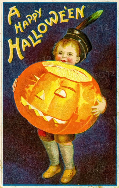 Vintage Halloween Greetings card