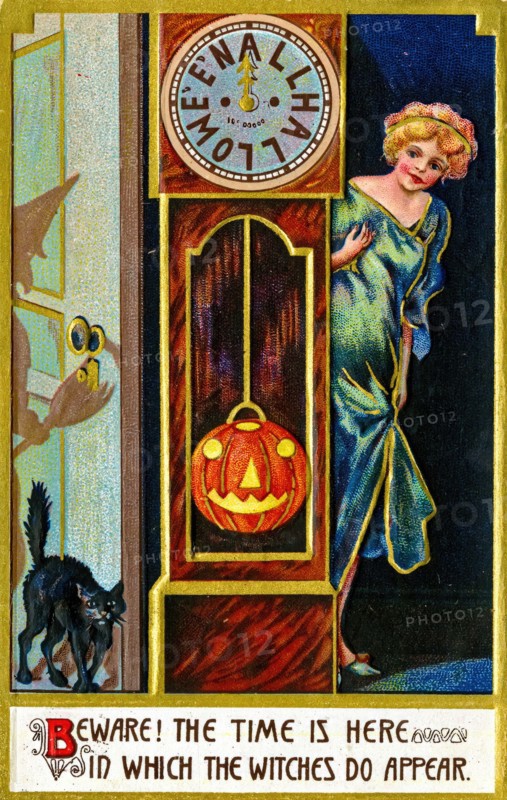 Vintage Halloween Greetings card