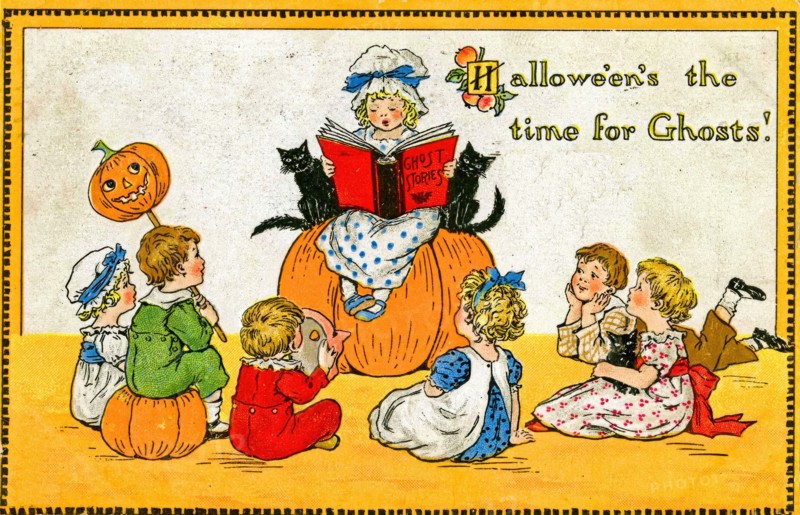 Vintage Halloween Greetings card