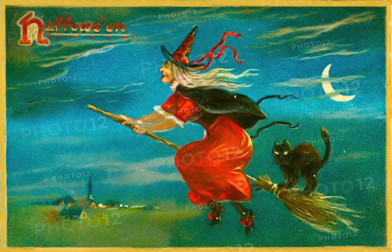 Vintage Halloween Greetings card