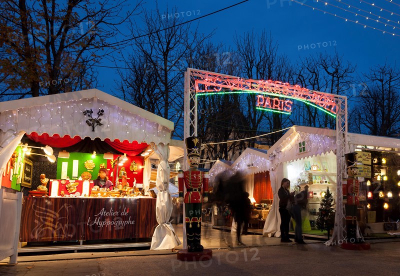 Marche de noel, Paris, Ile-de-france, France