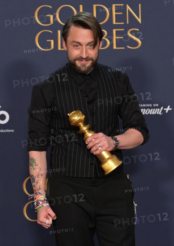 Beverly Hills, USA. 05th Jan, 2025. Kieran Culkin in the press room at the 82nd Annual Golden Globe Awards at the Beverly Hilton Hotel on January 5, 2025 in Beverly Hills, CA. © OConnor-Arroyo/AFF-USA.com Credit: AFF/Alamy Live News