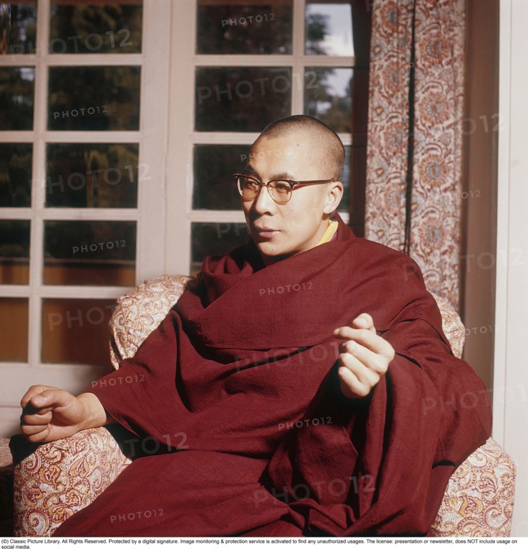 The 14th Dalai Lama. (spiritual name: Jetsun Jamphel Ngawang Lobsang Yeshe Tenzin Gyatso), also known as Tenzin Gyatso, born 6 july 1935. Known to the Tibetan people as Gyalwa Rinpoche, is, as the incumbent Dalai Lama, the highest spiritual leader and head of Tibet. ref Anders Svahn 1960.